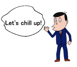 Pleasant friends and Mr.haru.(english) sticker #295337