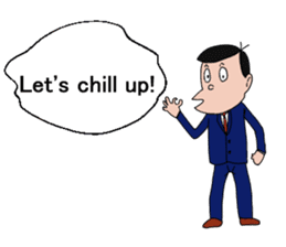 Pleasant friends and Mr.haru.(english) sticker #295337