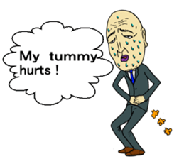 Pleasant friends and Mr.haru.(english) sticker #295341