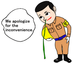 Pleasant friends and Mr.haru.(english) sticker #295344