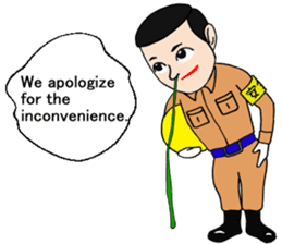 Pleasant friends and Mr.haru.(english) sticker #295344