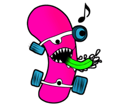 Monster mouse and skate boards sticker #296065