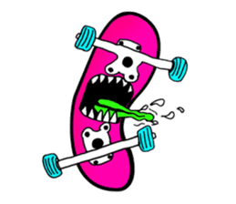 Monster mouse and skate boards sticker #296066