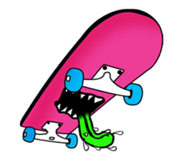 Monster mouse and skate boards sticker #296068
