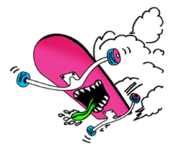 Monster mouse and skate boards sticker #296069