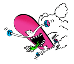 Monster mouse and skate boards sticker #296069