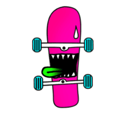 Monster mouse and skate boards sticker #296070