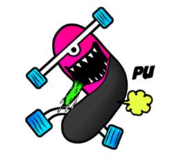 Monster mouse and skate boards sticker #296075