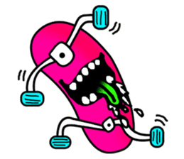 Monster mouse and skate boards sticker #296076