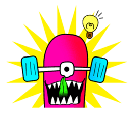Monster mouse and skate boards sticker #296079