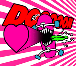 Monster mouse and skate boards sticker #296080