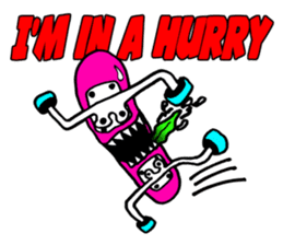 Monster mouse and skate boards sticker #296084