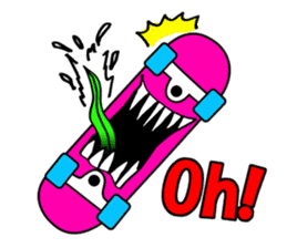Monster mouse and skate boards sticker #296089