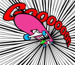 Monster mouse and skate boards sticker #296091