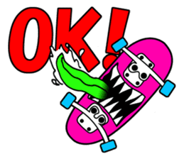 Monster mouse and skate boards sticker #296092