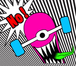 Monster mouse and skate boards sticker #296098