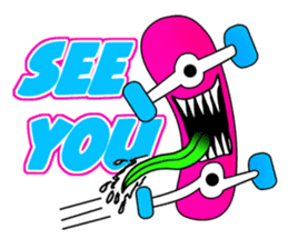 Monster mouse and skate boards sticker #296100