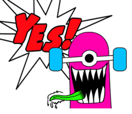 Monster mouse and skate boards sticker #296101