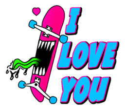 Monster mouse and skate boards sticker #296104