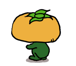 persimmon man sticker #297549