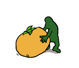 persimmon man sticker #297563