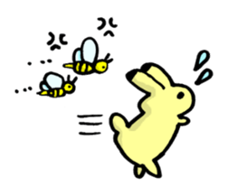 yasashii rabbit sticker #297974