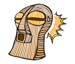 African masks sticker #298868
