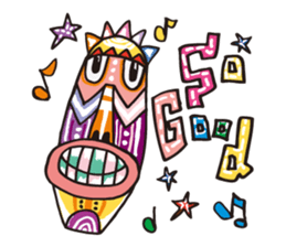 African masks sticker #298870