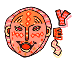 African masks sticker #298874