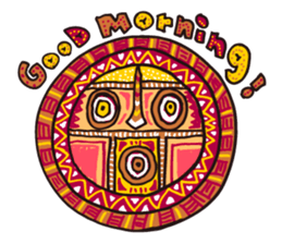 African masks sticker #298877