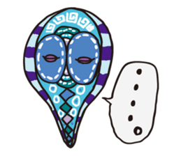 African masks sticker #298887