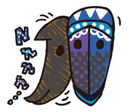 African masks sticker #298894