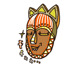 African masks sticker #298898