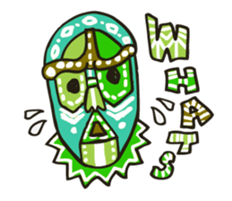 African masks sticker #298899