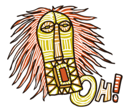 African masks sticker #298901