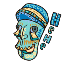 African masks sticker #298902