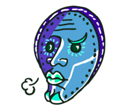 African masks sticker #298903