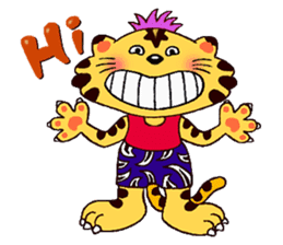 Crazy Genki Tiger sticker #298945
