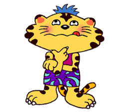 Crazy Genki Tiger sticker #298949