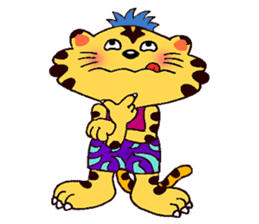 Crazy Genki Tiger sticker #298949