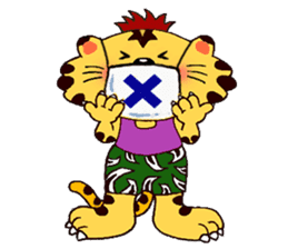 Crazy Genki Tiger sticker #298954