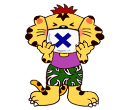 Crazy Genki Tiger sticker #298954