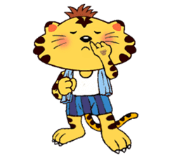 Crazy Genki Tiger sticker #298956