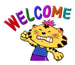 Crazy Genki Tiger sticker #298957