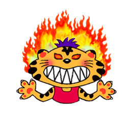 Crazy Genki Tiger sticker #298958
