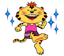 Crazy Genki Tiger sticker #298959