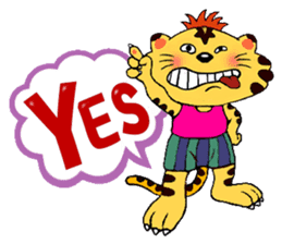 Crazy Genki Tiger sticker #298960