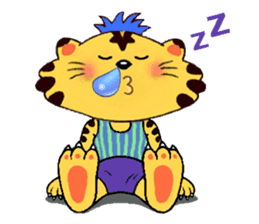 Crazy Genki Tiger sticker #298962