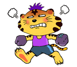 Crazy Genki Tiger sticker #298964