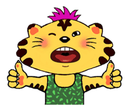 Crazy Genki Tiger sticker #298976